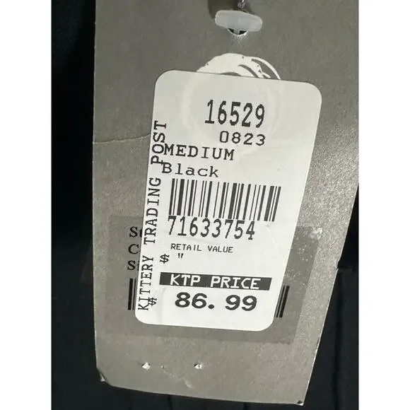 Habitat NWT Sz M Steady‎ Stream Cowl Pocket Tunic Top Linen Blend Black Crinkle - Picture 5 of 12